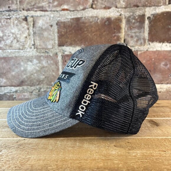 Chicago Blackhawks NHL Stanley Cup Final 2013 Champions Reebok Snapback Hat - Picture 4 of 5